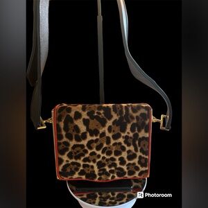 Christian Louboutin real pony hair cheetah crossbody/shoulder bag! LIKE NEW!!